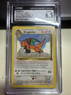 Dragonite 1999 Pokemon Black Star Promos 5 Mewtwo Strikes Back Rare Vintage - Image 1