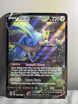 Pokemon TCG Zacian v TG21/TG30 NM Sword&Shield Astral Radiance Card - Image 1