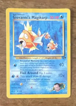 Pokemon Giovanni's Magikarp Gym Challenge 73/132 Regular Common 2000 English - Image 1