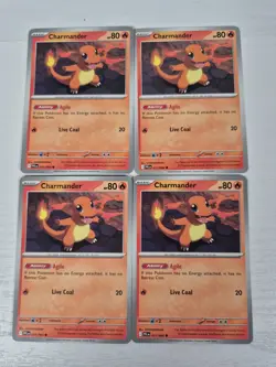 4x Charmander 011/094 Phantasmal Flames PFL Pokemon TCG English Deck Building - Image 1