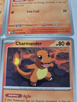 4x Charmander 011/094 Phantasmal Flames PFL Pokemon TCG English Deck Building - Image 3