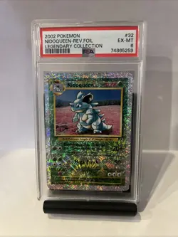Pokemon Nidoqueen Reverse Holo Rare 32/110 Legendary Collection PSA 6 - Image 1