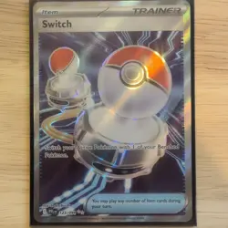 Pokemon Switch Trainer 123/094 Me02: Phantasmal Flames Full Art Holo Ultra Rare - Image 1