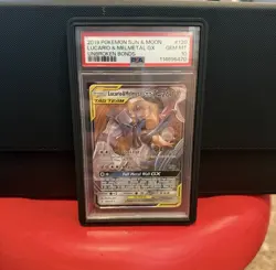 Pokemon SM Unbroken Bonds Lucario & Melmetal GX PSA 10 #120 (WITH GRADED GUARD) - Image 1