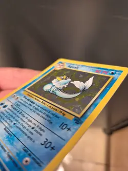 Vaporeon Aqualie 12/64 Holo Jungle French Pokemon - Swirl - Played Condition - Image 5