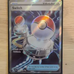 Pokemon Switch 123/094 Me02: Phantasmal Flames Ultra Rare Full Art Trainer Holo - Image 1