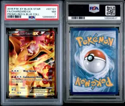 2016 POKEMON XY BLACK STAR PROMO RED & BLUE COLL FULL ART/CHARIZARD EX PSA 7 - Image 3
