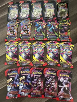 20 Pokemon TCG Booster Pack Lot Assorted Sleeved & Sealed - Image 1