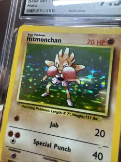 Hitmonchan Pokemon 1999 Base Set 7/102 Holographic Rare Vintage Original - Image 5