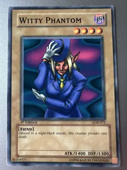 Witty Phantom LOB-072 the Legend of Blue Eyes White Dragon 1st Edition LP - Image 1