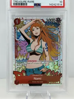 2024 ONE PIECE NAMI OP06-WINGS OF THE CAPTAIN TREASURE RARE #007 PSA 10 - Image 2