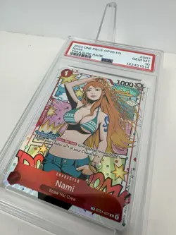 2024 ONE PIECE NAMI OP06-WINGS OF THE CAPTAIN TREASURE RARE #007 PSA 10 - Image 3