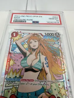 2024 ONE PIECE NAMI OP06-WINGS OF THE CAPTAIN TREASURE RARE #007 PSA 10 - Image 5