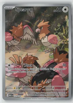 Pokemon Spearow Holo #151/132 ME01: Mega Evolution Near Mint or Better - Image 1