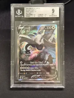 Pokemon 2022 Lugia V 186/195 Alt Art Silver Tempest MINT BGS 9 - Image 1
