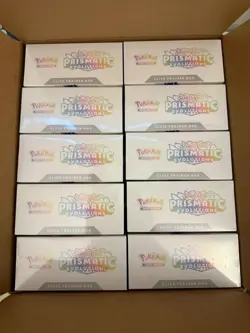 5x POKEMON TCG Prismatic Evolutions ETB Elite Trainer Box SEALED NEW ✅ IN HAND - Image 2