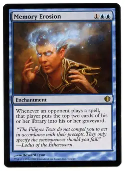 Memory Erosion - MTG Shards of Alara Card, Regular Finish - MP-185a - Image 1