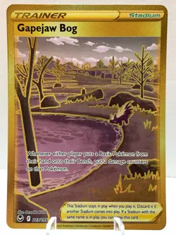 Pokemon Gapejaw Bog 213/195 Silver Tempest Sword & Shield SECRET RARE - Image 2