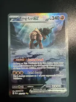 Pokemon TCG Ting-Lu EX Scarlet & Violet Paldea Evolved Holo Card 263/193 - Image 1