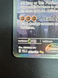 Pokemon TCG Ting-Lu EX Scarlet & Violet Paldea Evolved Holo Card 263/193 - Image 2