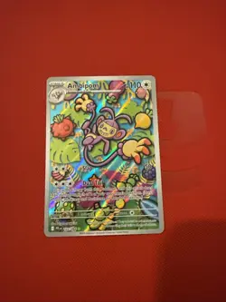 Ambipom 107/094 Me02: Phantasmal Flames Near Mint Pokemon Trading Card - Image 1