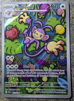 Ambipom Illustration Rare ME02: Pokemon Phantasmal Flames 107/094 NM Pokemon - Image 1