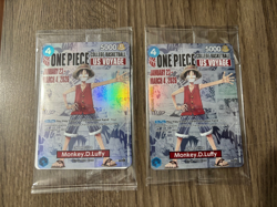 One Piece Monkey D. Luffy US Voyage College Basketball Promo Card - MINT, SEALED - Image 1
