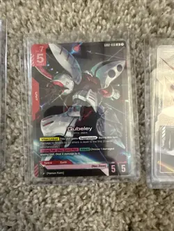 Gundam Card Game lot of 5 GD01 And GD02 LR /C+ cards - Image 3