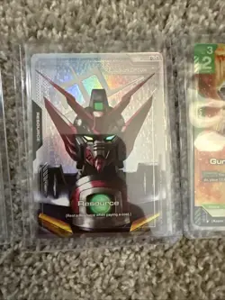 Gundam Card Game lot of 5 GD01 And GD02 LR /C+ cards - Image 4