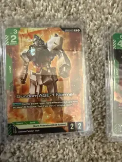 Gundam Card Game lot of 5 GD01 And GD02 LR /C+ cards - Image 5