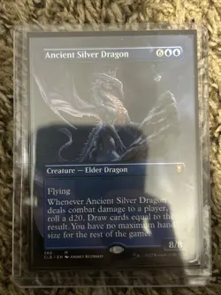 MTG English Ancient Silver Dragon (Borderless) NM Normal - Image 1