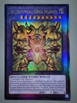 YUGIOH THE UNSTOPPABLE EXODIA INCARNATE ASIA ENGLISH INFO-AE033 ULTIMATE RARE - Image 1