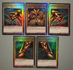 YUGIOH EXODIA THE FORBIDDEN ONE 5 CARDS SET ASIA ENGLISH ES01 ULTIMATE RARE - Image 1