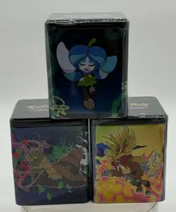 Lot of (3) Pokemon TCG Stacking Tins (3 Booster Packs Per Tin) SEALED NEW - Image 1