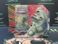 POKEMON TCG TYRANITAR V FACTORY SEALED STRIKERS V TIN STRIKER TIN CG4 - Image 1