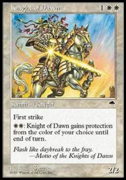 *MRM* ENGLISH 4x Chevalier de l'Aube - Knight of Dawn MTG TMP - Image 1