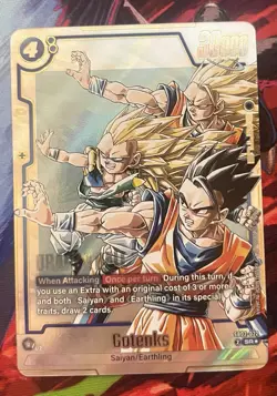 Gotenks SB02-022 SR Alternate Art Manga Booster 02 Dragon Ball Super TCG (NM) - Image 1
