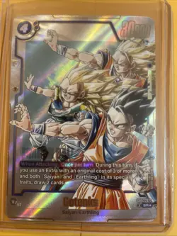 Dragon Ball Fusion World Gotenks SB02-022 SR Alternate Art SB02 Manga 02 NM - Image 1