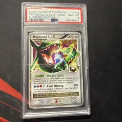 Rayquaza C Lv.X 146/147 Supreme Victors Holo Pokemon 2009 PSA 8 - Image 1