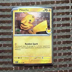 Pikachu 051 /162 Stamped 2026 Pokemon Day 30 Promo TCG - NM - Image 1