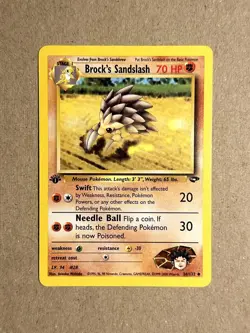 Pokemon TCG - Brock’s Sandslash (36/132) Gym Challenge - Regular Rare - LP - Image 3