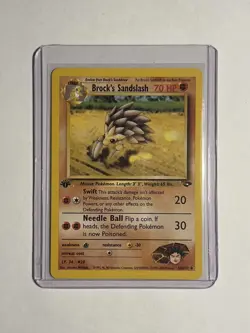 Pokemon TCG - Brock’s Sandslash (36/132) Gym Challenge - Regular Rare - LP - Image 5