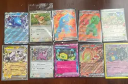 Pokemon TCG Scarlet And Violet (Ex, Aspec, Trainer) Full Art Lot of 10 Near Mint - Image 1