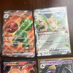 Pokemon TCG Scarlet And Violet (Ex, Aspec, Trainer) Full Art Lot of 10 Near Mint - Image 5