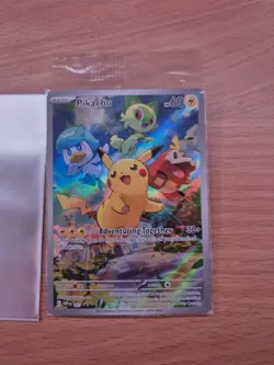 Pokemon Pikachu TCG SVP027 Scarlet Violet Black Star Promo Card Sealed - Image 1