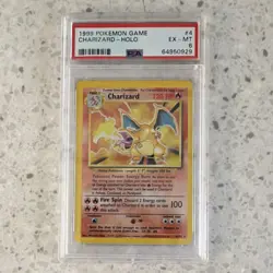 Pokemon TCG Charizard Base Set Holo Rare 4/102 PSA 6 English 1999 - Image 1