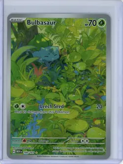 Bulbasaur Pokemon 2023 Scarlet & Violet 151 Illustration Rare 166/165 NM - Image 1