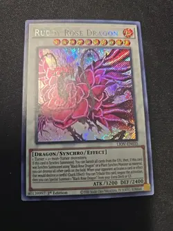 Ruddy Rose Dragon Secret Rare LIOV-EN035 Yugioh - Image 1
