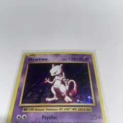 MEWTWO POKEMON HOLO EVOLUTIONS SET CRACKED ICE FOIL HP HAS SCRATCHES 51/108 - Image 4