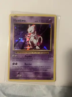 Pokemon TCG Mewtwo 51/108 Cracked Ice Holo Evolutions Deck Exclusive 2016 LP-MP - Image 1
